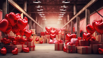 logistics optimization in the warehouse with balloons