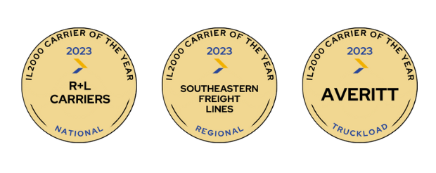 IL2000 names R+L Carriers, Southeastern, Averitt 2023 Carriers of the Year